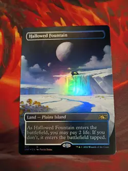 FOIL Hallowed Fountain (277) Unfinity UNF MTG Magic The Gathering - Image 1