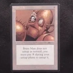 Magic: The Gathering Brass Man Artifact Arabian Nights Uncommon 1/3 Rush - Image 1