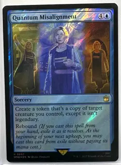 Quantum Misalignment (Surge Foil) Doctor Who Magic the Gathering MTG, (657) - Image 1