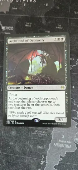 MtG Archfiend of Depravity Archenemy - Image 1