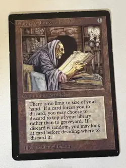 Magic the Gathering MTG Beta Library of Leng MP (Beta Bob) - Image 1