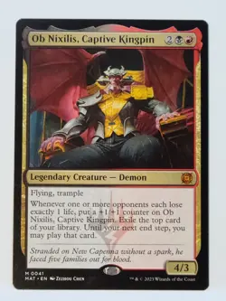 OB NIXILIS, CAPTIVE KINGPIN - MTG March of the Machine: The Aftermath *UNPLAYED* - Image 1