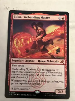 Zuko, Firebending Master Avatar: The Last Airbender: Eternal-Legal Regular NM-M - Image 1