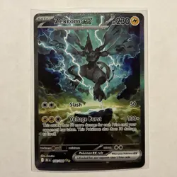 2025 Pokemon SV Black Bolt BLK EN Zekrom ex Special Illustration Rare #166/086 - Image 1