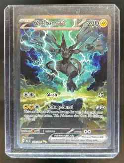 2025 Pokemon SV Black Bolt BLK EN Zekrom ex Special Illustration Rare #166/086 - Image 1
