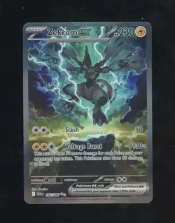 2025 Pokemon SV Black Bolt BLK EN Zekrom ex Special Illustration Rare #166/086 - Image 1