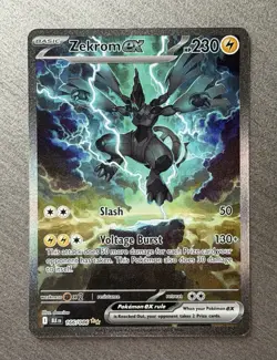 2025 Pokemon SV Black Bolt BLK EN Zekrom ex Special Illustration Rare #166/086 - Image 1
