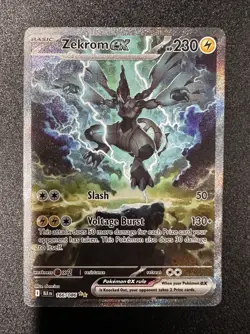 2025 Pokemon SV Black Bolt BLK EN Zekrom ex Special Illustration Rare #166/086 - Image 1