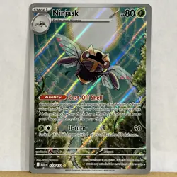 Pokemon TCG Ninjask 137/132 Me01: Mega Evolution Illustration Rare Holo Card NM - Image 1