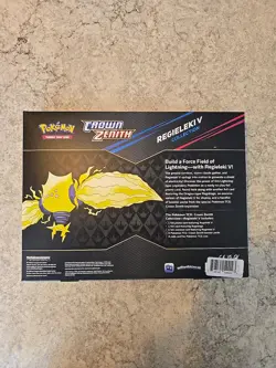 Pokemon TCG Crown Zenith Regieleki V Collection Box, Factory Sealed, NEW 820650851834 - Image 2