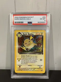 Pokemon I Dark Raichu I Team Rocket Holo I PSA 6 I EX-MT I 2000 - Image 1