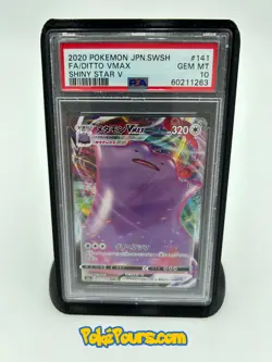 Graded Ditto Vmax (141/190) Holofoil Pokemon - Japanese - PSA 10 - GEM MT - US - Image 1