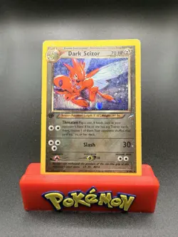 2002 Pokemon Neo Destiny 1st Edition Dark Scizor Holo #9/105 HP/DMG - Image 1