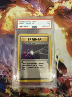PSA 7 Pokemon ENERGY RETRIEVAL - Base Set - 81/102 - Image 1