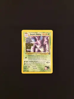 Pokemon TCG Giovanni's Nidoking 7/132 Holo Rare Gym Challenge Vintage - Image 1
