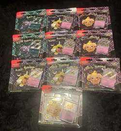 Pokemon TCG Paldean Fates Tech Sticker Collection Lot of 10 - Image 1