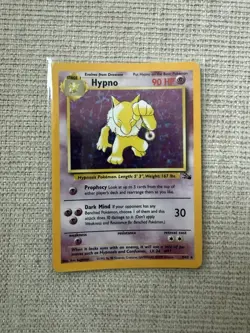 Pokemon Hypno 8/62 Fossil Holo Rare Unlimited - Image 1