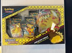 Pokemon TCG Sword & Shield Game Crown Zenith Pikachu VMAX Special Collection Box 820650851889 - Image 1
