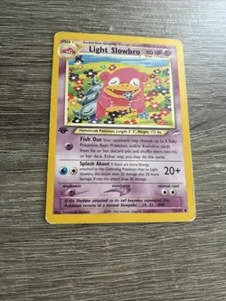 Pokemon TCG Neo Destiny 1st Edition Light Slowbro 051/105 LP - Image 2