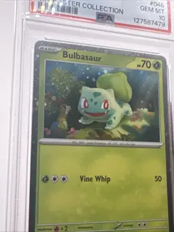 SWIRL 2023 POKEMON SVP BLACK STAR PROMO 151 POSTER COLL #046 BULBASAUR PSA 10 - Image 3