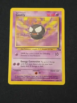 Gastly 33/62 Fossil Regular WOTC Vintage Pokemon TCG Lightly Played - Image 1