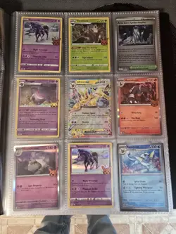 Huge Pokemon Binder Lot Mixed Holo Prismatic 151 Etc. With Binder - Image 1