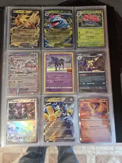 Huge Pokemon Binder Lot Mixed Holo Prismatic 151 Etc. With Binder - Image 5
