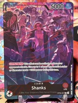 SHANKS - One Piece TCG OP09-001 - PROMO Leader - English Version 2nd Anniversary - Image 1