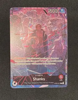 One Piece TCG Shanks Leader OP09-001 ALT Art English - 2nd anniversary eng - Image 1