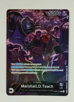 One Piece TCG Marshall .D. Teach Leader ENG Edition OP09-081 2nd Anniversary - Image 1