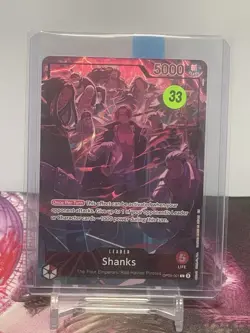 SHANKS - One Piece TCG OP09-001 - PROMO Leader - English Version 2nd Anniversary - Image 3