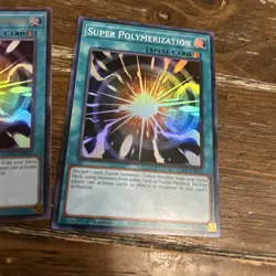 3x Yugioh Super Polymerization (x2Ultra & x1Super Rare) - M/NM 1st Ed. - Image 2