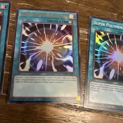 3x Yugioh Super Polymerization (x2Ultra & x1Super Rare) - M/NM 1st Ed. - Image 3
