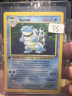 1999 Pokemon German Turtok/Blastoise 1st Edition Base Set 2/102 Holo - Image 1