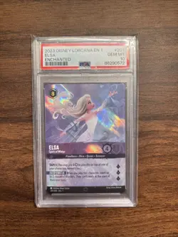 Disney Lorcana Enchanted 1-The First Chapter Elsa, Spirit of Winter, PSA 10 - Image 1