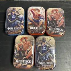 ONE PIECE CARD GAME - TIN PACK SET VOL. 2 (TS-02, OP13) x 5 SAFE SHIP NOW - Image 1