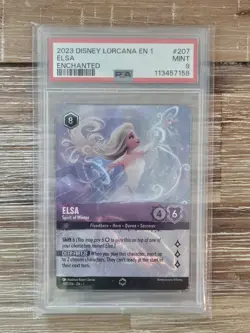 Disney Lorcana Elsa Spirit of Winter First Chapter Enchanted #207 PSA 9 EN - Image 3