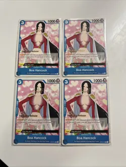 4x Boa Hancock Super Pre-Release - ST03-013- Nm- One Piece TCG Seven Warlords - Image 2