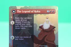 The Legend of Roku (Borderless Foil) Mythic #0357 MTG Avatar Last Airbender Mtg - Image 2