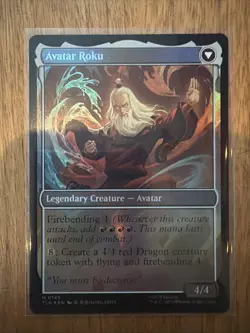 Foil The Legend of Roku Avatar: The Last Airbender (TLA) Magic The Gathering MTG - Image 2
