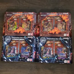 (4) One Piece TCG: Illustration Box Volume 5 And Volume 6 Lot of 4 (2x / 2x) - Image 1