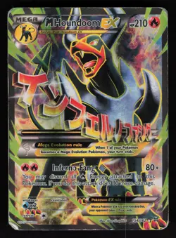 M Houndoom EX Full Art 154/162 XY BREAKthrough Pokemon TCG Card - Image 1