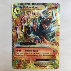 M Houndoom EX 22/162 Ultra Rare XY Breakthrough Pokemon Card - Image 1