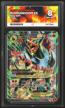 M Houndoom EX 154/162 XY Breakthrough Mega Pokemon TCG Full Art Card ACE NM - Image 1