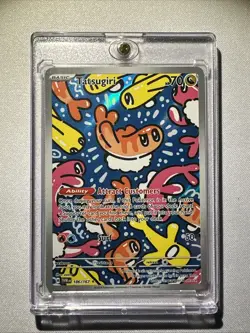 2024 POKEMON TWM EN-TWILIGHT MASQUERADE ILLUSTRATION RARE #186 TATSUGIRI - Image 1