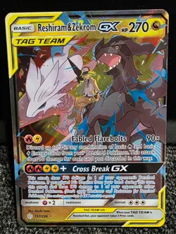 Pokemon TCG Reshiram & Zekrom GX Tag Team 157/236 Cosmic Eclipse NM Sun & Moon - Image 1