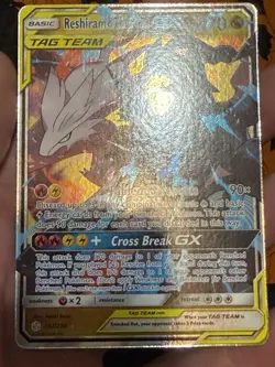 Pokemon TCG Reshiram & Zekrom GX 157/236 Cosmic Eclipse Tag Team NM potential 10 - Image 5