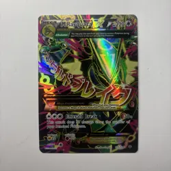 Pokemon TCG Mega M Rayquaza EX Full Art Card 105/108 Roaring Skies - Image 1