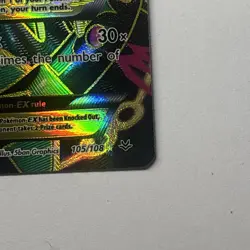 Pokemon TCG Mega M Rayquaza EX Full Art Card 105/108 Roaring Skies - Image 2