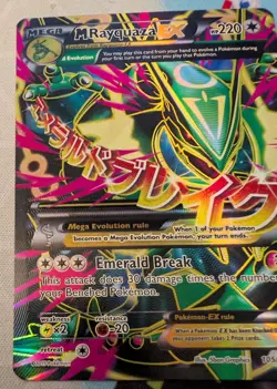 Pokemon TCG Mega M Rayquaza EX Holo Card 105/108 Roaring Skies - Image 5